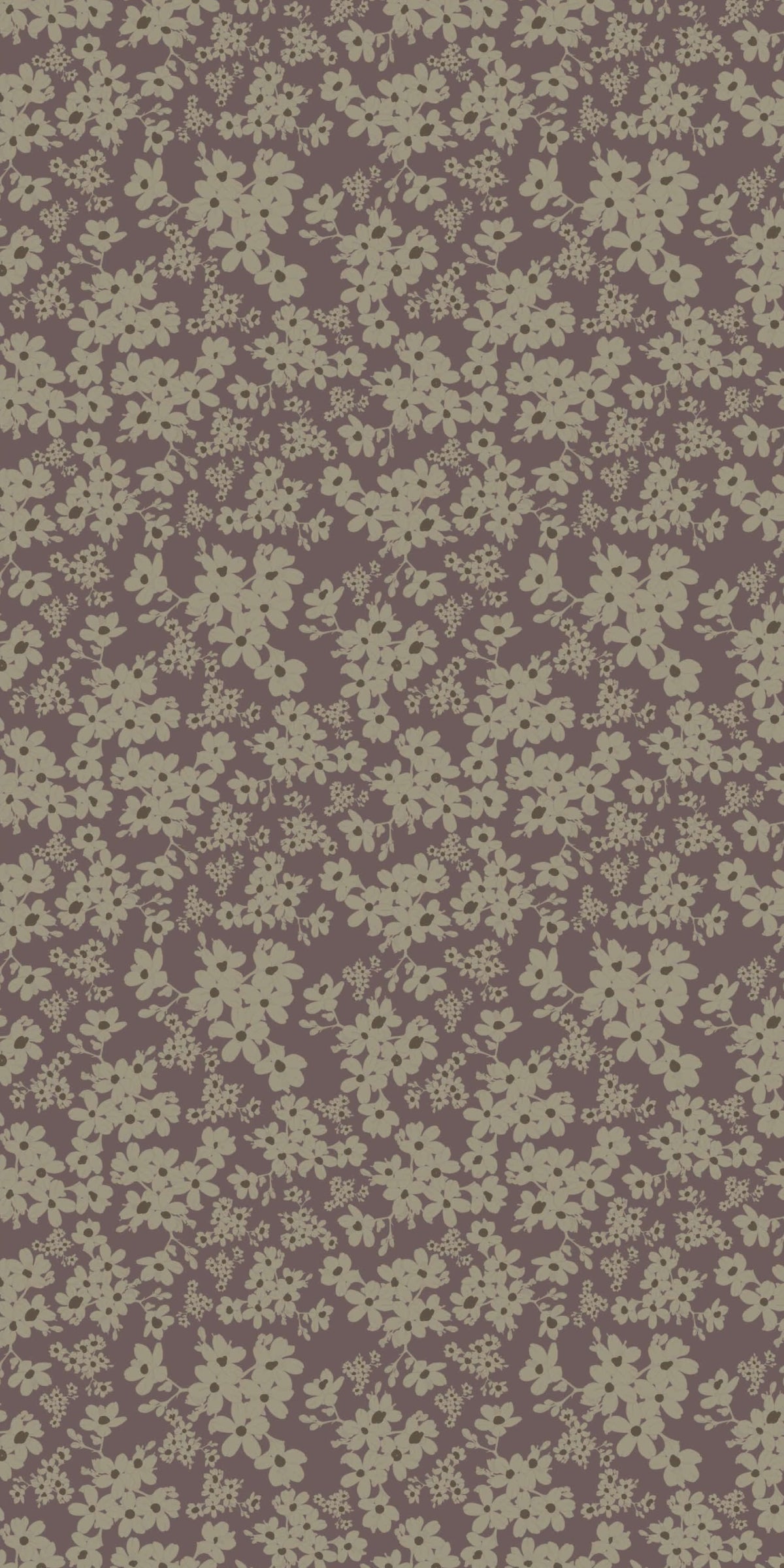 Image of Poppy in Aubergine Wallpaper