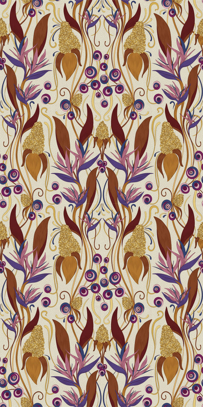 Ruth's Garden in Violet wallpaper.