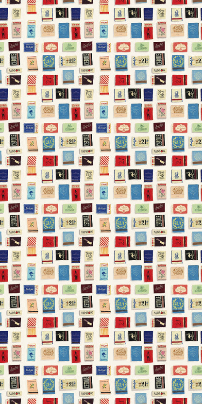 Image of NYC Matchbook in Multi wallpaper