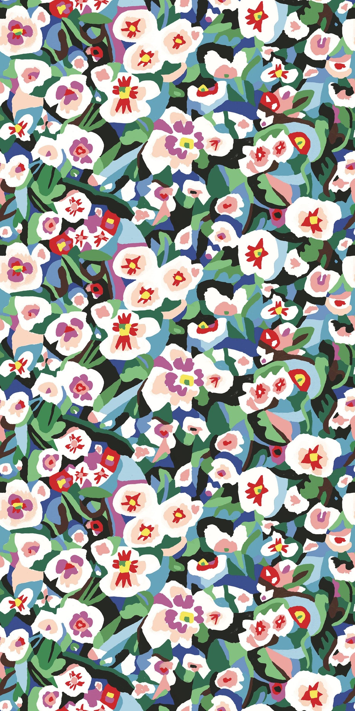 Image of Multi Floral in Multi wallpaper