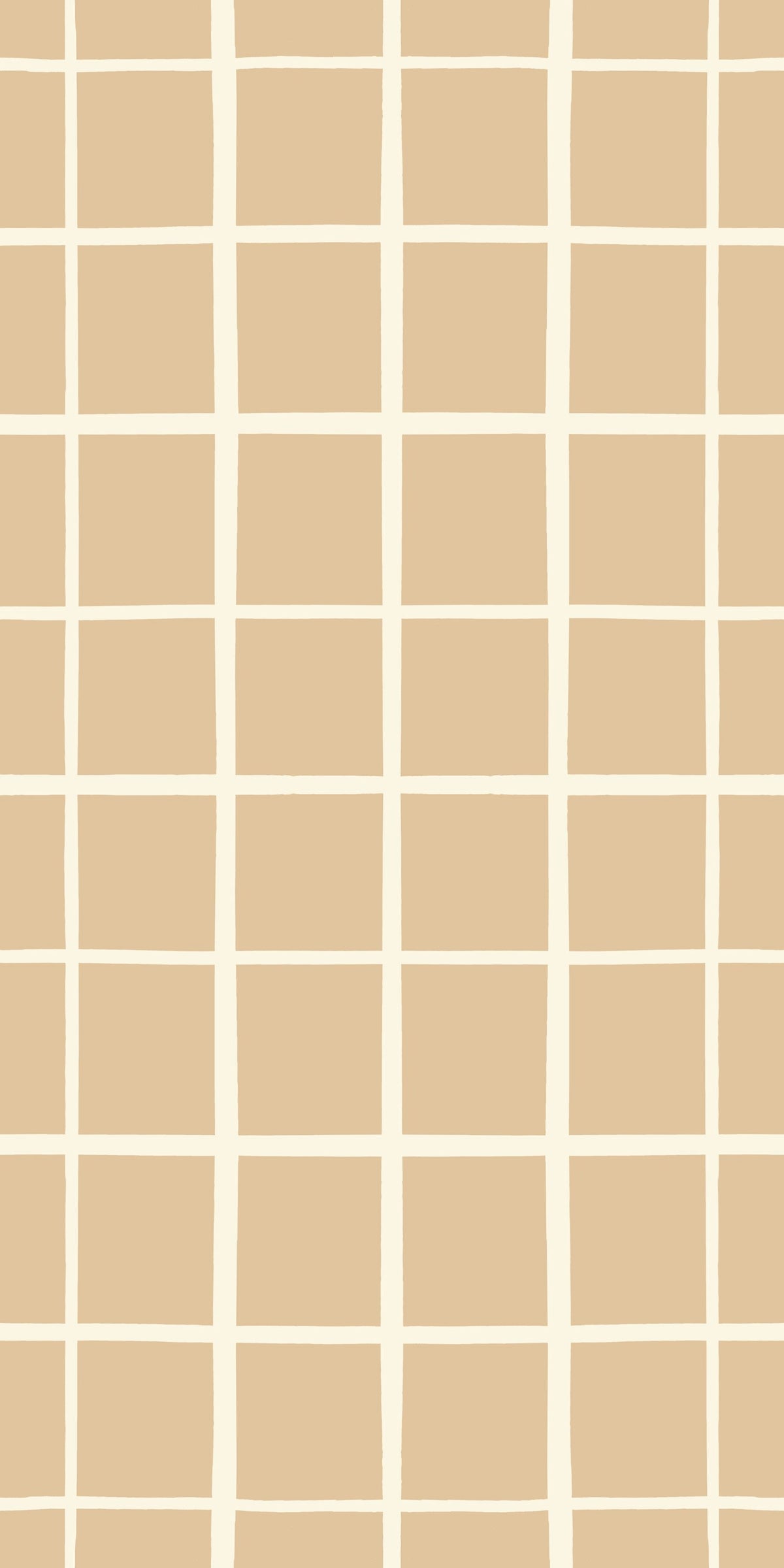 Grid in Blush and White Wallpaper