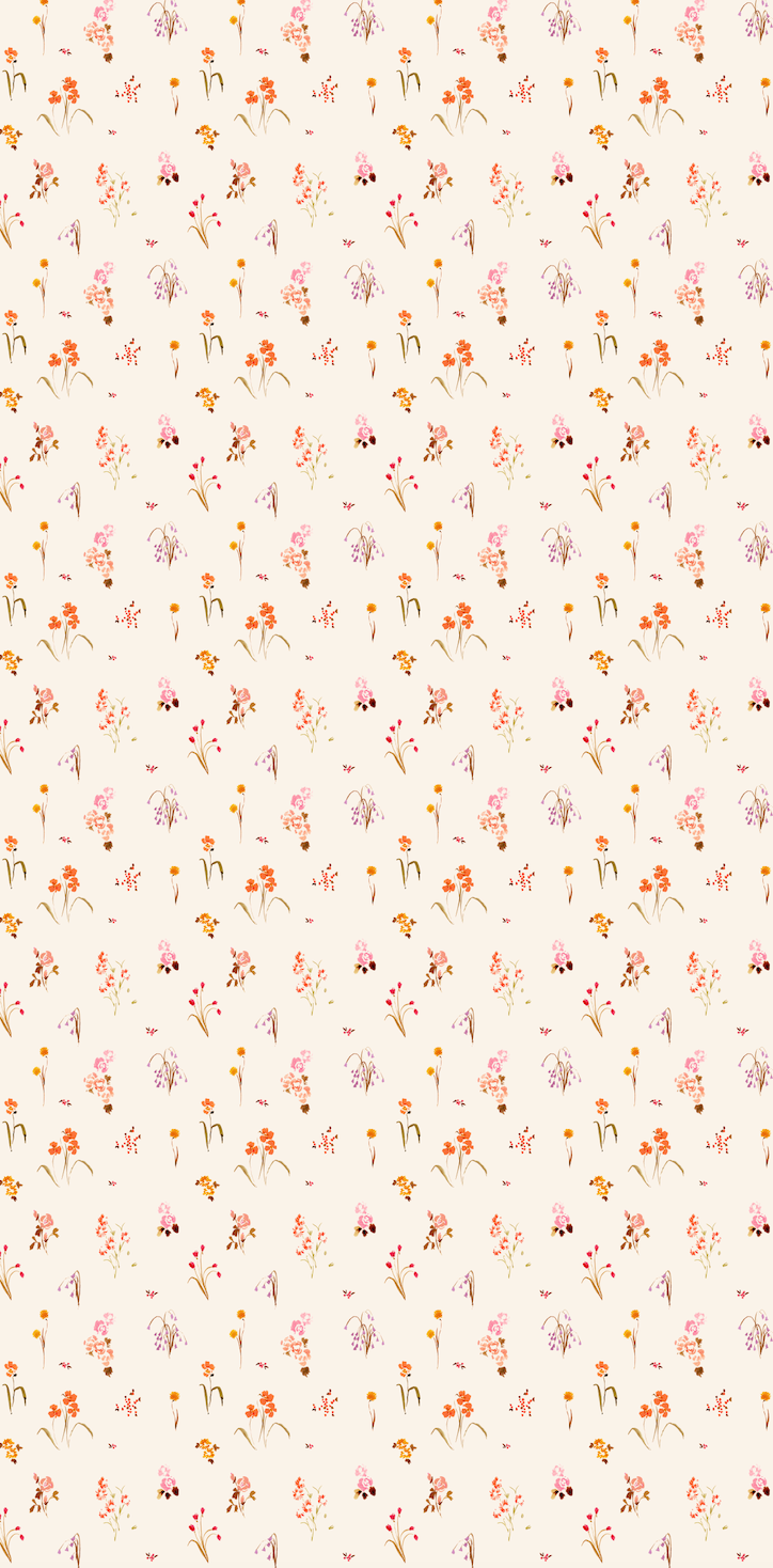 Petite Garden in Blush Wallpaper