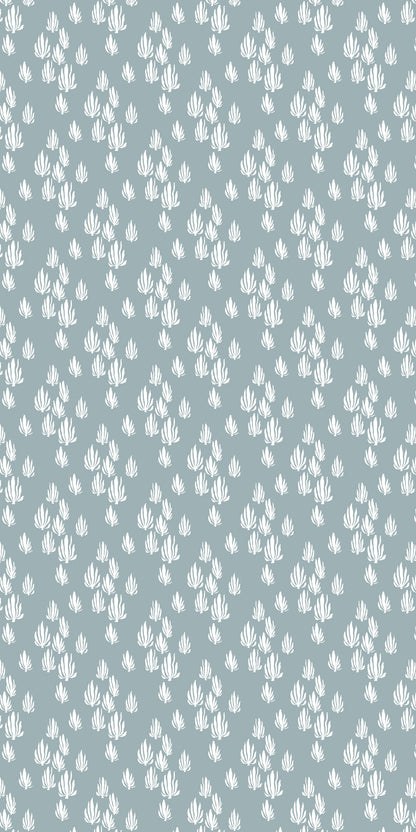 Image of Seaweed in Bay Blue Wallpaper