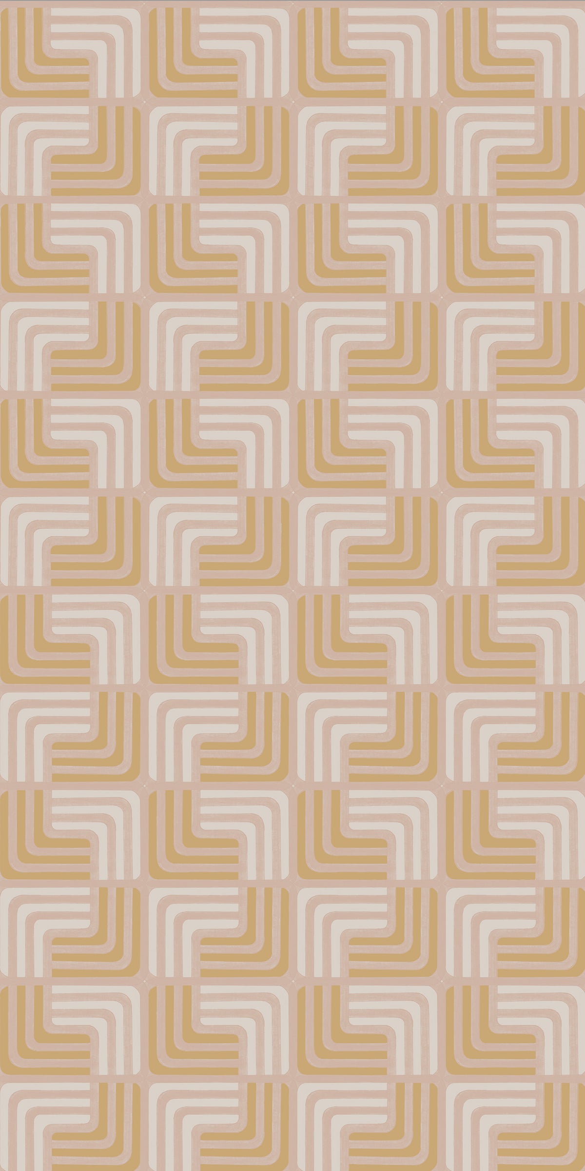 Image of Two Step in Peach Wallpaper