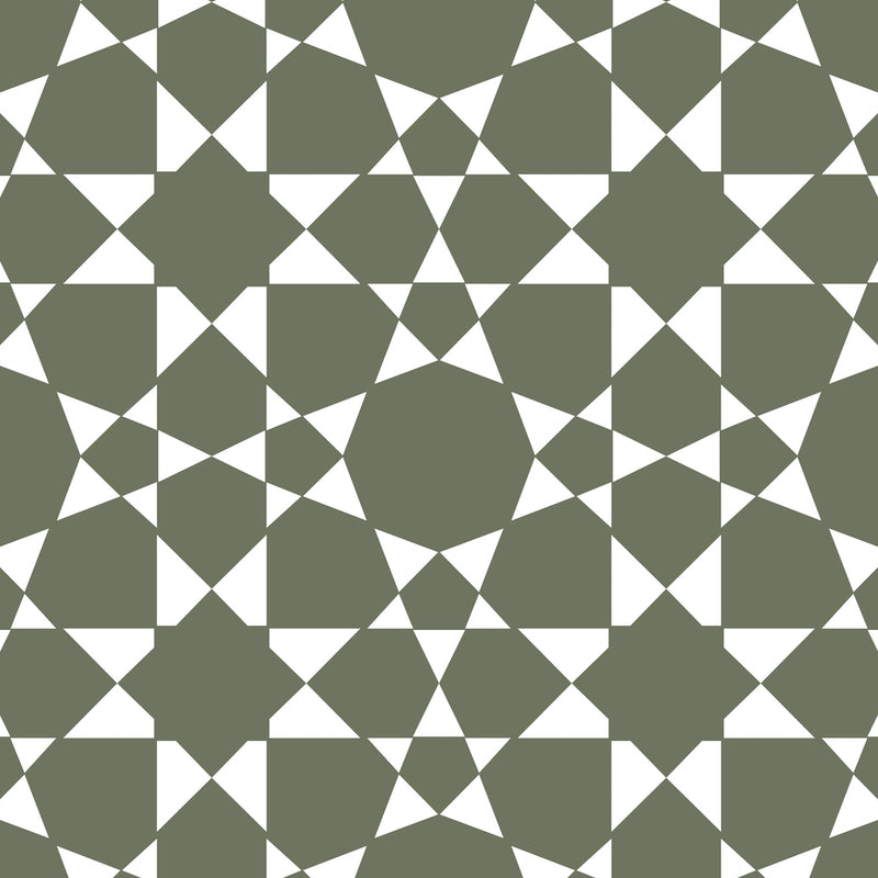 Marrakesh Tile Decals Tile/Flooring in Olive