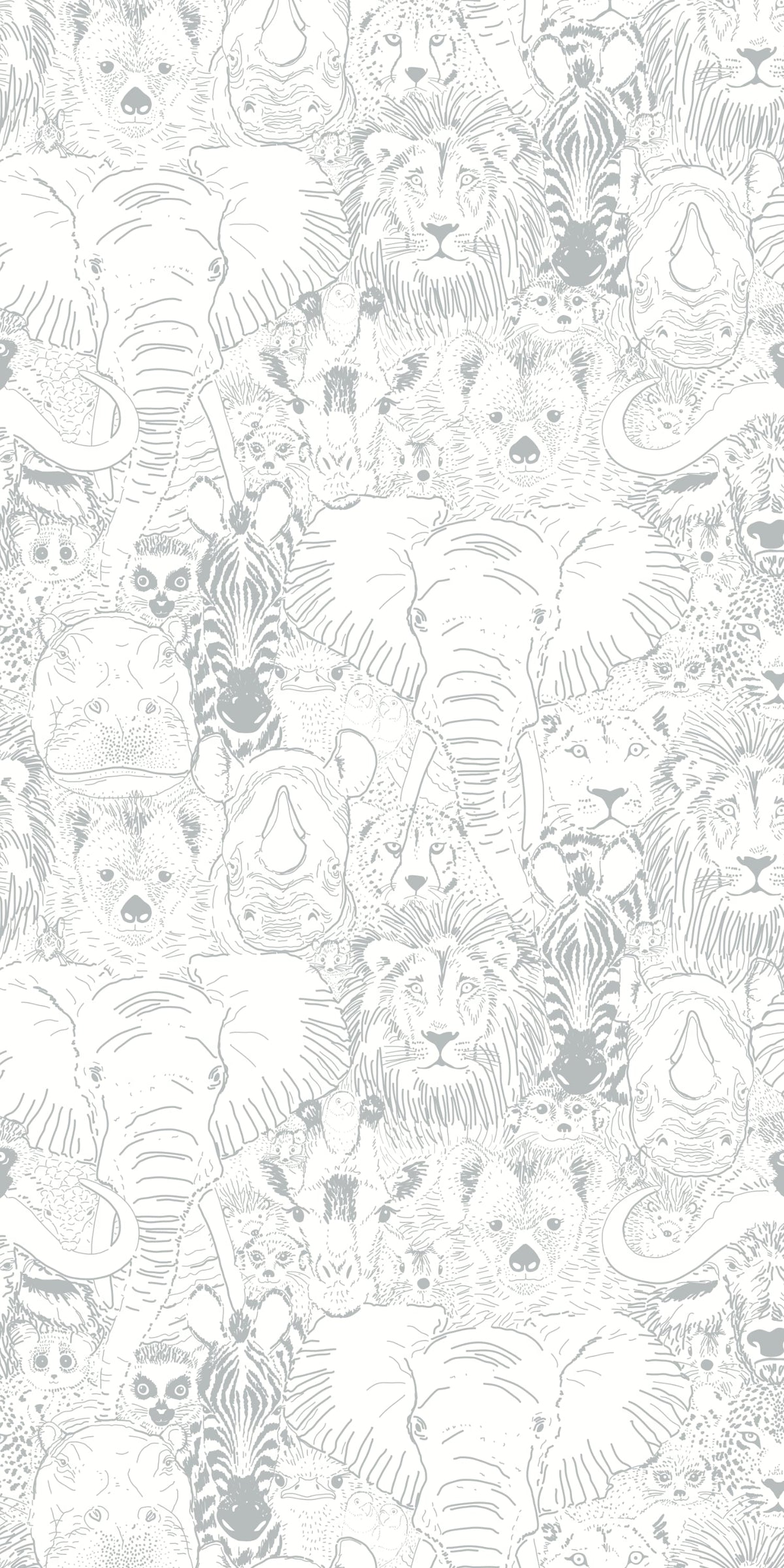 Image of Wild Thing in Grey Wallpaper